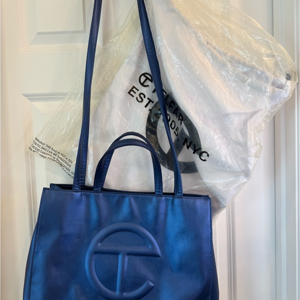 Telfar Women's Cobalt Blue Shopping Bag